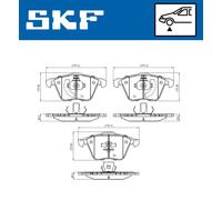 SKF VKBP 80272 Brake pad set