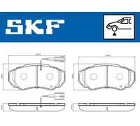 SKF VKBP 80273 E Brake pad set