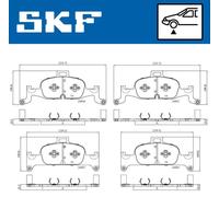 SKF VKBP 80277 Brake pad set