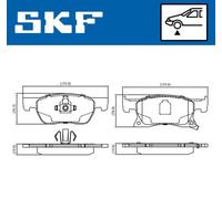 SKF VKBP 80291 A Brake pad set