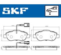 SKF VKBP 80313 E Brake pad set