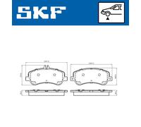 Braking Disc Brake Brake Pad Set SKF VKBP 80317 Fits Mercedes-Benz E-Class