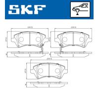 SKF VKBP 80330 A Brake pad set
