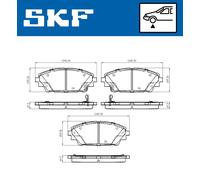 SKF VKBP 80341 A Brake pad set