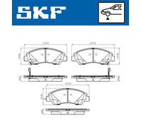 SKF VKBP 80386 A Brake pad set