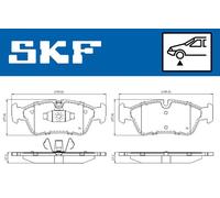 SKF VKBP 80399 Brake pad set