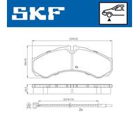 SKF VKBP 80422 E Brake pad set