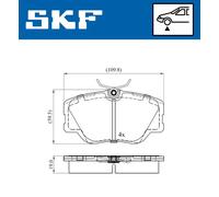 SKF VKBP 80431 Brake pad set