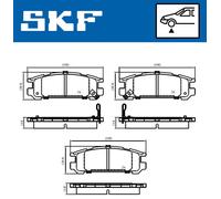 SKF VKBP 80457 Brake pad set