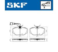SKF VKBP 80480 E Brake pad set