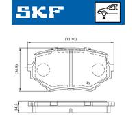 SKF VKBP 80531 A Brake pad set