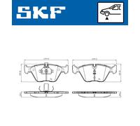 SKF VKBP 80548 Brake pad set