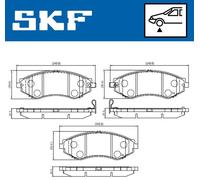 SKF VKBP 80570 A Brake pad set