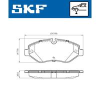 SKF VKBP 80633 E Brake pad set