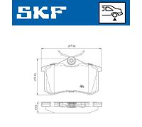 SKF VKBP 90047 Brake pad set