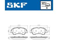 SKF VKBP 90102 Brake pad set