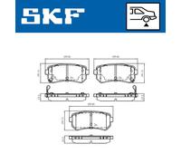 SKF VKBP 90139 A Brake pad set
