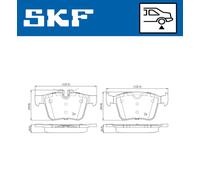 Brake pads VKBP 90142 SKF for LAND ROVER VOLVO JAGUAR