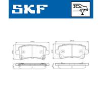 SKF VKBP 90214 A Brake pad set
