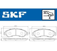 SKF VKBP 90221 Brake pad set