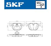SKF VKBP 90240 Brake pad set