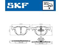 SKF VKBP 90372 Brake pad set