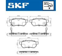 SKF Brake Pad Set VKBP 90381 A – Fits Honda Civic, City, Jazz