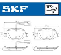 SKF VKBP 90391 E Brake pad set