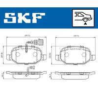 SKF VKBP 90398 E Brake pad set