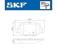 SKF VKBP 90414 Brake pad set