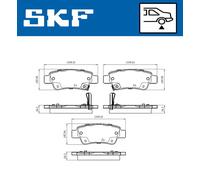 SKF VKBP 90439 A Brake pad set