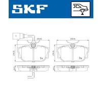 SKF VKBP 90493 E Brake pad set