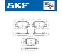 SKF VKBP 90496 A Brake pad set
