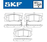SKF VKBP 90556 A Brake pad set