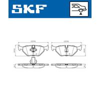 SKF VKBP 90561 Brake pad set