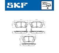 SKF VKBP 90576 A Brake pad set