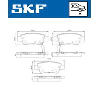 SKF VKBP 90623 A Brake pad set