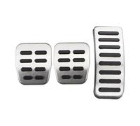 Brake Pedal Car Pedal Cover For A3 S3 8L 1995-2003 Stainless Steel Gas Brake Dead Rest Foot Pedal Protection Covers Car Foot Pedal(MT Without Rest)