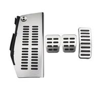 Brake Pedal Car Pedal Cover For A3 S3 8L 1995-2003 Stainless Steel Gas Brake Dead Rest Foot Pedal Protection Covers Car Foot Pedal(MT With Rest)