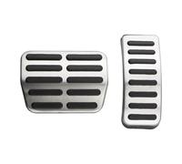 Brake Pedal Car Pedal Cover For A3 S3 8L 1995-2003 Stainless Steel Gas Brake Dead Rest Foot Pedal Protection Covers Car Foot Pedal(AT Without Rest)