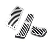 brake pedal cover Compatible with Toyota for Camry XV40 XV50 XV70 2006-2024 Car Accelerator Gas Brake Pedals Footrest Pedal Cover(2018-2024 Silver3pcs)