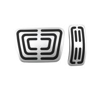 Brake Pedal Covers For A1 For A4 B8 B9 S4 RS4 For A5 S5 RS5 8T For Q5 SQ5 8R For A6 For A7 S7 For A8 Gas Accelerator Brake Non Slip Footrest Pedal Cover Parts Pedals(Sliver)