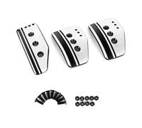 Brake Pedal Covers Manual Auto 3pcs/2pcs Car Pedals Clutch Brake Accelerator Foot Cover Wear-resistant Aluminum Alloy Pedal Accessories(S-B)