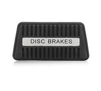 Brake Pedal Pad Rubber Replacement for HK HT HG HQ HJ HX HZ WB VB VK VL VX LC LJ LH LX UC, Car Brake Pedal Cover, Anti Slip Foot Treadle Pad with Grooved Surface, Durable Rubber Pr (with Words)