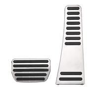 Brake Pedal Pad Stainless Steel with Non-Slip PPE Rubber Strips - 2PCS Replacement for XC60, XC90, S90, V90 (2018-2021)