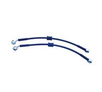 Brake Pipe 1 Pair Stainless Metric M10x1 Female Conc Swivel + 12mm Banjo AN3 Braided Universal Hydraulic Brake Hose Clutch Oil Line Car Brake Pipes(500MM)