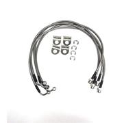 Brake Pipe 4PCS Car 2.5-6 Inches Extend Lengthened Brake Hose Fit for Jeep Wrangler JL JLU 2018-2025 Offroad Suspension Lift Kits Brake Lines Kit(2.5-3.5 inches Lift)