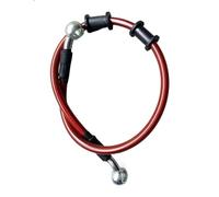 Brake Pipe 90cm-130cm Universal Brake Cable Line 28° Braided Steel Hydraulic Clutch Radiator Oil Cooler Dirt Bike Brake Lines Kit(Red 120cm)
