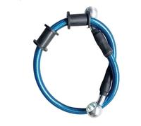 Brake Pipe 90cm-130cm Universal Brake Cable Line 28° Braided Steel Hydraulic Clutch Radiator Oil Cooler Dirt Bike Car Brake Pipes(Blue 130cm)