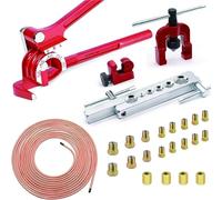 Brake Pipe Brake Pipe Repair Kits Car Brake Line Fittings Roll Coil 3/16" OD Copper Nickel Brake Line Tubing Kit Brake Lines Kit